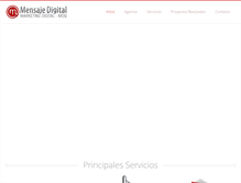 Tablet Screenshot of mensajedigital.com